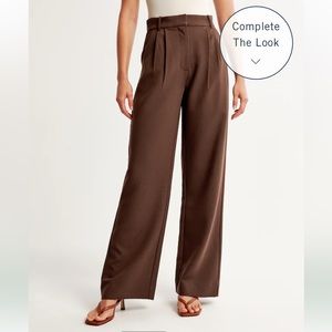 Abercrombie Wide Leg Tailored Trouser